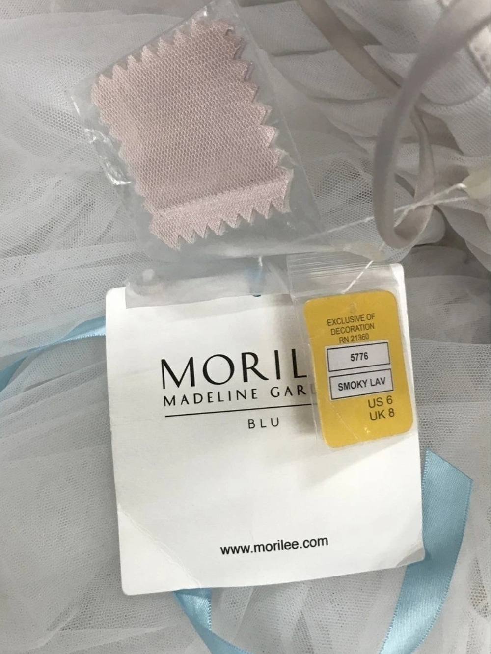 Morilee 5776 lilac tulle ballgown size 6 NWT - Picture 6 of 7